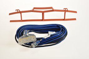 16/3 Gauge Extra Long 3 Prong Extension Cord with Portable Wire Rack - 100 Feet Electrical Appliance Regular Daily... N3