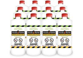 Moda Flame 1 Quart Ventless Bio Ethanol Fireplace Fuel 9 Bottles