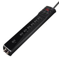 Belkin 8-Outlet Power Strip Surge Protector with 6-Foot Power Cord and Telephone Protection, 3500 Joules (BSQ800bg06... N4