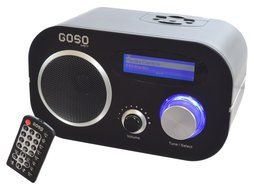 GOSO Internet/FM Radio Music Player and Alarm Clock Connects with Wi-Fi/WLAN/Ethernet Tunes to 14,000 Stations... N3