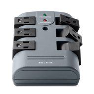 Belkin 12-Outlet Pivot-Plug Power Strip Surge Protector with 8-Foot Power Cord, 4320 Joules (BP112230-08) N13
