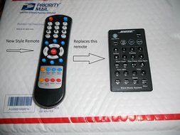 Replacement Remote Control for Bose AWRCC1 , AWRCC2 &amp; Wave Radio II , III &amp; IV Can do single and dual alarm functions. N2