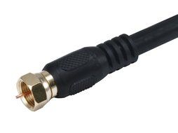 Monoprice 103030 75 Ohm Quad Shielded CL2 F-Type Coaxial RF Cable N2