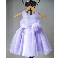 KAKA(TM) Lovely Girls One Piece Dress Rose Flower Gauze Red Princess Skirt Party Costume Dress With Bowknot +... N3