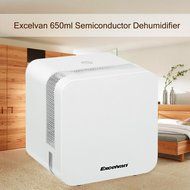 Excelvan 650ml Semiconductor Air Dehumidifier Ultra-low Noise,White N3