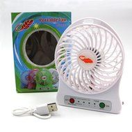 Eurus Home Portable18650 lithium-ion Rechargeable Fan with High Quality Mini USB Fan 4-inch Vanes 3 Speeds With... N4
