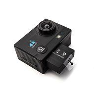 Homkm Q3H+ Basic 4K Full HD 1080p Action Camera MAX 30M Waterproof Camera 6 Glass + LED Lens 170&deg; Wide Angle (... N21