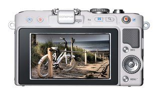 Olympus PEN E-PL3 14-42mm 12.3 MP Mirrorless Digital Camera with CMOS Sensor and 3x Optical Zoom (White) - International... N6