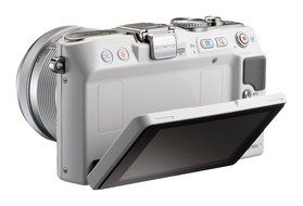 Olympus PEN E-PL3 14-42mm 12.3 MP Mirrorless Digital Camera with CMOS Sensor and 3x Optical Zoom (White) - International... N7