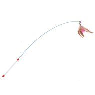Neewer Hand Craft Cat Catcher Toy Teaser Wand with Feather for Hunting Exercise