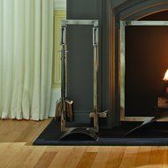 Pleasant Hearth 5 Piece Plated Pewter Fireplace Toolset N2