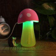 Life Taste Portable Ultrasonic Cool Mist Humidifier Mushroom Humidifier for Skin Moisturizing with Colorful LED... N2