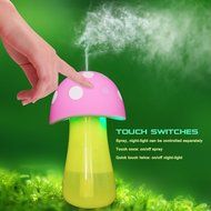 Life Taste Portable Ultrasonic Cool Mist Humidifier Mushroom Humidifier for Skin Moisturizing with Colorful LED... N3