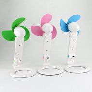iEGrow USB Mini Personal Fan, Desk Fan, Home Kitchen Fan, Office Fan, Travel Fan with Hand-held Flexible Folding... N2