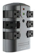 Belkin 12-Outlet Pivot-Plug Power Strip Surge Protector with 8-Foot Power Cord, 4320 Joules (BP112230-08) N15