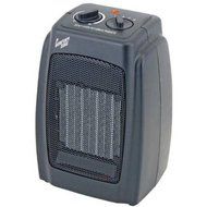 1500 Watts, 5,120-BTU, Multi-Purpose Ceramic Heater With Thermostat, Black