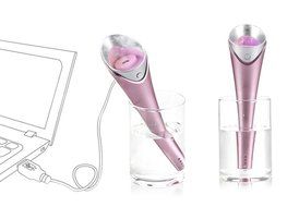 DZT1968 Ultrasonic Home Aroma Humidifier Air Diffuser Purifier Atomizer (Red) N5