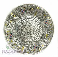 High Quality Silver Plated Chalice Jerusalem Goblet Hoshen Stones Holyland