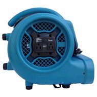 XPOWER X-400A 1/4 HP 1600 CFM 3 Speed Air Mover with Dual Outlets for Daisy Chain, 3.0-Amp N2