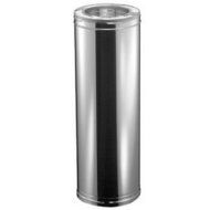 DuraVent 6DP-12SS 6" Inner Diameter - DuraPlus Class A Chimney Pipe - Triple Wall - 12" Length