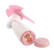 NAMEO Mini Handheld Fan with 3 Soft Foam Blades, Portable Battery Operated Travel Cooling Fan with Power On/Off... N2