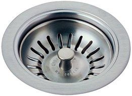 Delta Faucet 72010-AR Flange and Strainer Kitchen Sink, Arctic Stainless by Delta Faucet