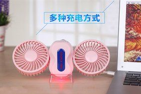 iwish 2016 Portable mobile Couples mini fan USB Folding Rechargeable Cooling built in Rechargeable battery 3 Speeds... N2