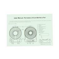 Welltop&reg; Electric Portable Mini fan Rechargeable Desktop Fan 4-inch Vanes 3 Speeds Battery/ USB Powered Household... N7