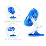 LOHOME&reg; 360 Degree Rotation Fan, Portable Mute Desktop Fan for PC Laptop Notebook Electronic Rechargeable Cooling...