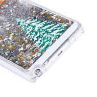 Galaxy Note 4 Case,Galaxy Note 4 Liquid Cover,PHEZEN Christmas Tree Santa Claus Design Cool Quicksand Moving Stars... N2