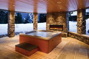 Amantii Outdoor Panorama Series Deep Electric Fireplace, 50 Inch N17