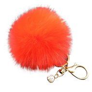 AutumnFall&reg; Fluffy Faux Rabbit Fur Ball Charm Car Keychain Handbag Key Ring (# 12) N4