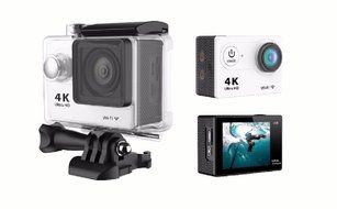 Holysun Sports Action Camera Ultra 4K with wifi 170 degree View Angle(White) N5