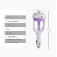 Portable Mini Car Humidifier Ultrasonic Aroma Diffuser Humidifier Air Purifier Mist Maker,Essential Oil Diffuser...