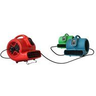 XPOWER X-600A 1/3 HP 2400 CFM 3 Speed Air Mover with GFCI Outlets for Daisy Chain, 3.8-Amp N2