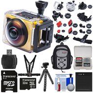 Kodak PixPro SP360 Wi-Fi HD Video Action Camera Camcorder - Extreme Pack with Chest Mount + 32GB Card + Battery... N2