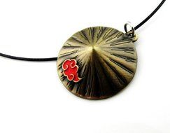 Cyqun(TM) Retro Naruto Akatsuki Red Clouds Necklace,A Great Gift For Naruto Fans