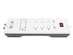 Rosewill RHSP-15001 8-Outlet Surge Protector, Fireproof 2300 Joules Power Surge Protection with 6-Foot Cord and... N5