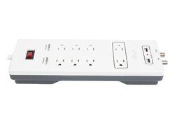 Rosewill RHSP-15001 8-Outlet Surge Protector, Fireproof 2300 Joules Power Surge Protection with 6-Foot Cord and... N6