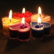 Spritech(TM) 9Pcs Romantic Love Heart Shaped Floating Candle for for Daily household Wedding Birthday Party Candlelight...