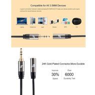 Sinseader Two Pack 6.6ft Gold Plated 3.5mm Stereo Audio Male to Female Extension Cable (KST02MF-6.6FT2) N5