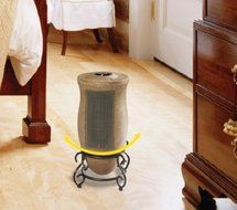 Lasko Oscillating Ceramic Heater with Decorative Finish and 2 Quiet Settings and Built-In Safety Features