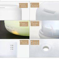 Fire LA 300ml Essential Oil Diffuser for Aromatherapy Ultrasonic Air-Cool Mist Humidifier N2