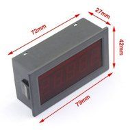 RioRand 0.56" Surface 5 Digits Digital Ammeter +/- 0-199.99mA DC Current Milli-Amps Measurement Ampere Panel Meter... N4