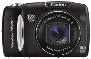 Canon Powershot SX120 IS 10MP Digital Camera (Black)