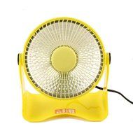 FTXJ Portable Mini Space Heater Safety Winter Desktop Electric Heating Fan (Yellow)