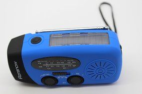 [ 2-PACK Upgraded Version ] iRonsnow 088+ [1000mAh] Solar Hand Crank Radio AM/FM/NOAA/WB Weather Emergency Radio... N23