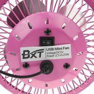 Bao Xin 360 Degrees Rotating USB Powered Tabletop Fan Mini Metal Electric Fan for Summer, Work, Office, Pc, Notebook... N10