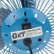 Bao Xin 360 Degrees Rotating USB Powered Tabletop Fan Mini Metal Electric Fan for Summer, Work, Office, Pc, Notebook... N13