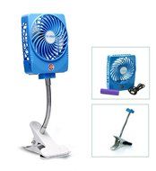 Momoday&reg; Mini Handheld Square Electrical Portable Rechargeable Fan 3 Speeds Desktop Clip-on Fan Summer Cooler... N3